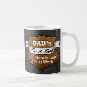 Funny Dad's Fix-it Shop Handy Man Vaderdag Koffiemok