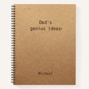 Funny Dad's Genius Ideas Personalized Notitieboek