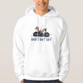 Funny Dad's Motorcycle Sports Hoodie (Voorkant)