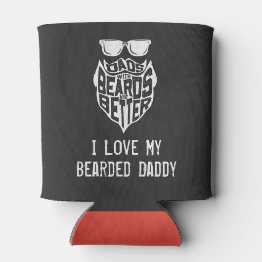 FUNNY DADS WITH BEARDS ARE BETTER FATHERS DAY BLIKJESKOELER (Achterkant)