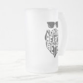 FUNNY DADS WITH BEARDS ARE BETTER FATHERS DAY MATGLAS BIERPUL (Voorkant rechts)