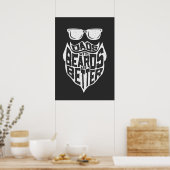 FUNNY DADS WITH BEARDS ARE BETTER FATHERS DAY POSTER (Keuken)