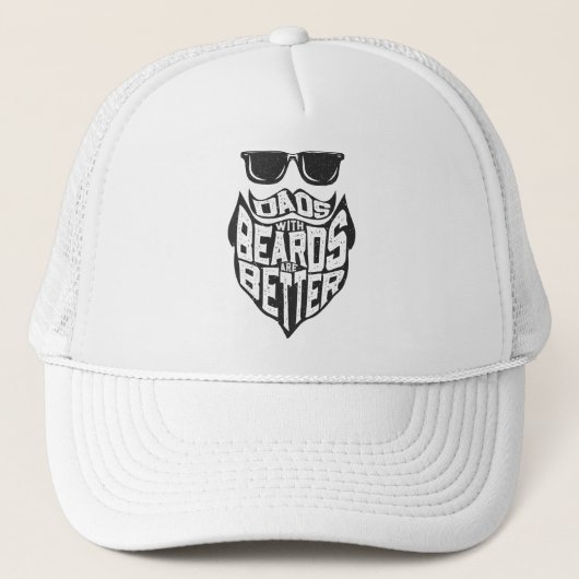 FUNNY DADS WITH BEARDS ARE BETTER FATHERS DAY TRUCKER PET (Voorkant)