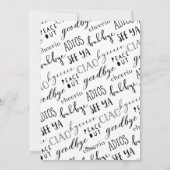 Funny "Dag 2020" Colorful Single Photo Feestdagenkaart (Achterkant)