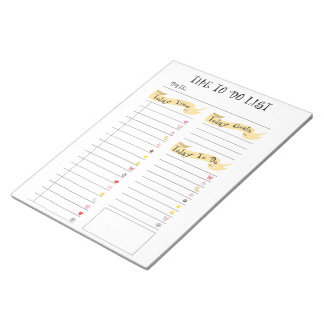 Funny Daily-planner, Motivatie om lijst te doen Notitieblok