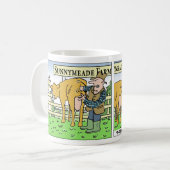 Funny Dairy Farmer over Boerderij Open Day Koffiemok (Voorkant links)