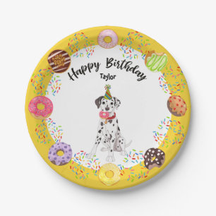 Funny Dalmatian Birthday Party Paper Bord