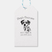 Funny Dalmatian Dog Business Cadeaulabel (Voorkant)