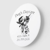 Funny Dalmatian Dog Business Grote Klok (Hoek)