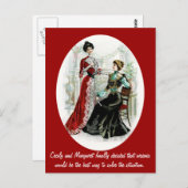 Funny Dames Briefkaart (Voorkant / Achterkant)