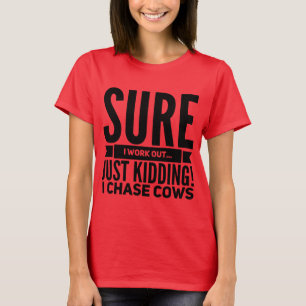 Funny, dames, ik koe-shirt t-shirt