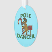 Funny Dancer Kerstreindeer Pun Ornament (voorkant)
