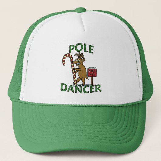 Funny Dancer Kerstreindeer Pun Trucker Pet (Voorkant)