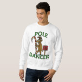 Funny Dancer Kerstreindeer Pun Ugly Trui (Voorkant volledig)