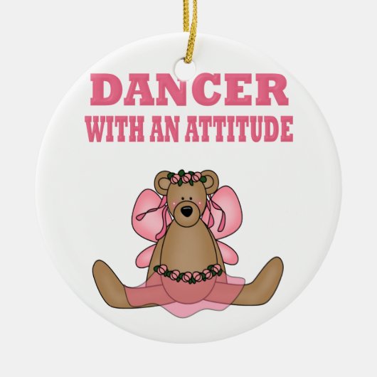 Funny Dancer met houding Keramisch Ornament (Voorkant)