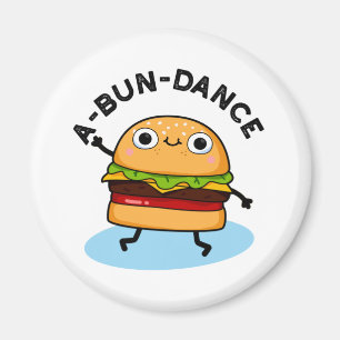Funny Dancing Burger Pun Magneet