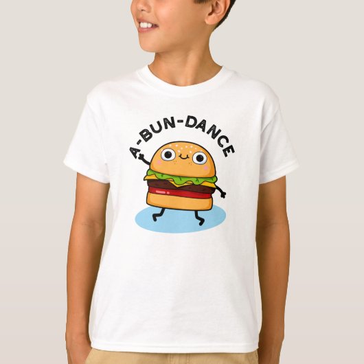 Funny Dancing Burger Pun T-shirt (Voorkant)