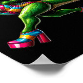 Funny Dancing Dinosaur1  Poster (Hoek)