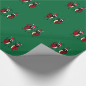 Funny Dancing Ladybugs Wrapping Paper Cadeaupapier (Hoek)