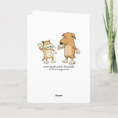 Funny Dancing Moose Verjaardag Kaart (Achterkant)