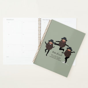 FUNNY Dancing RABBI Personated with Text Planner