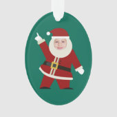 Funny Dancing Santa Photo Holiday Ornament (voorkant)