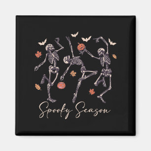 Funny Dancing Skeleton Halloween Pompoen Soky Zeee Magneet