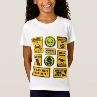 Funny Danger Zone Signs I Kinder Avontuur Shirt