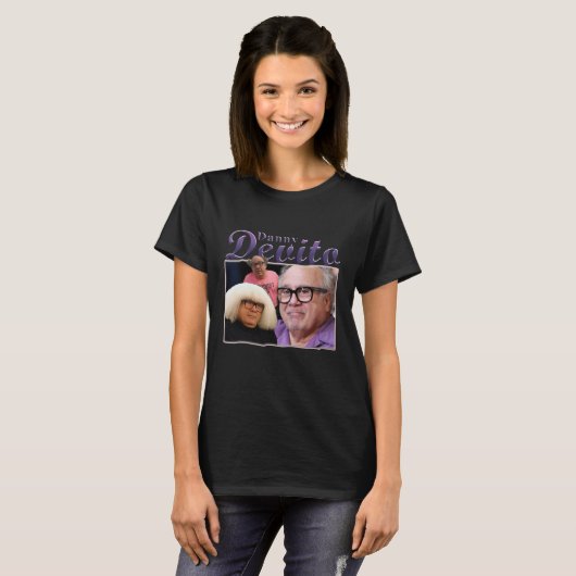 Funny Danny DeVito Retro T-shirt (Voorkant volledig)