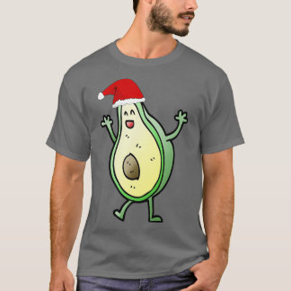Funny Dansende Kerstmis Avocado T-shirt
