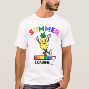 Funny Dansende Pineapple Summer Loading Pineapples T-shirt