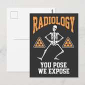 Funny Dansende Skeleton Xray Radiology Humor Briefkaart (Voorkant / Achterkant)