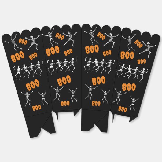Funny Dansende Skeletons Halloween Bedankdoosjes (Ongevouwen)