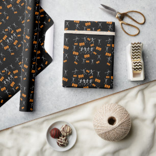 Funny Dansende Skeletons Halloween Cadeaupapier
