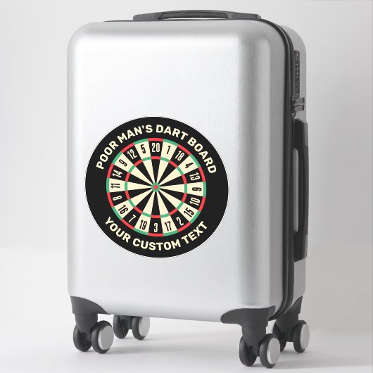 Funny Dart Board Sticker (Koffer)