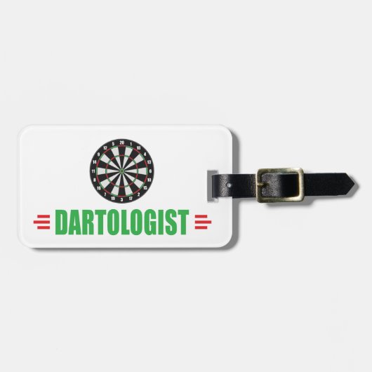 Funny Dart Game Lover Bagagelabel (Voorkant horizontaal)