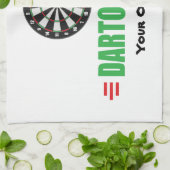 Funny Dart Game Lover Theedoek (Gevouwen)