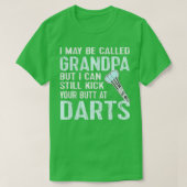 Funny Dart Grandpa Dart Team League Darts Gift T-shirt (Design voorkant)