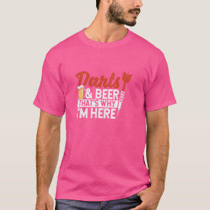 Funny Dart Player Lover Darts and Beer Dat is waar T-shirt