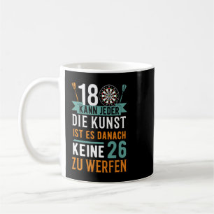 Funny Darts 180 Gezegde dartspeler Koffiemok
