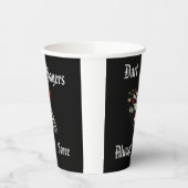 Funny Darts-spelers scoren, papierbekertjes Papieren Bekers (Links)