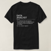 Funny Data Analyst Definition Data Science T-shirt (Design voorkant)
