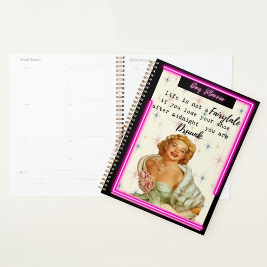 Funny Day Planner/Journal For Women Sassy-Fairy (Devant avec enveloppe)
