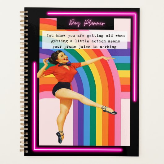 Funny Day Planner/Journal For Women Sassy-Prune (Devant)