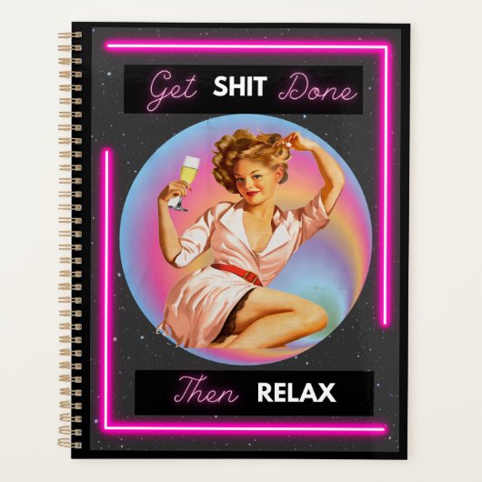 Funny Day Planner/Journal For Women Sassy-Relax (Devant)