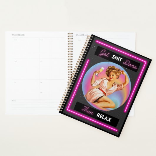 Funny Day Planner/Journal For Women Sassy-Relax Planner (Display)
