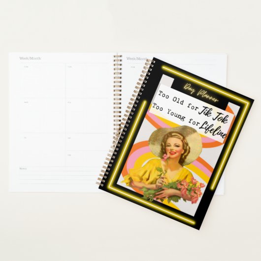 Funny Day Planner/Journal For Women Sassy-TikTok (Devant avec enveloppe)