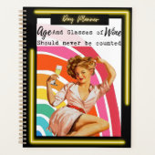 Funny Day Planner/Journal For Women Sassy-Wine (Devant)