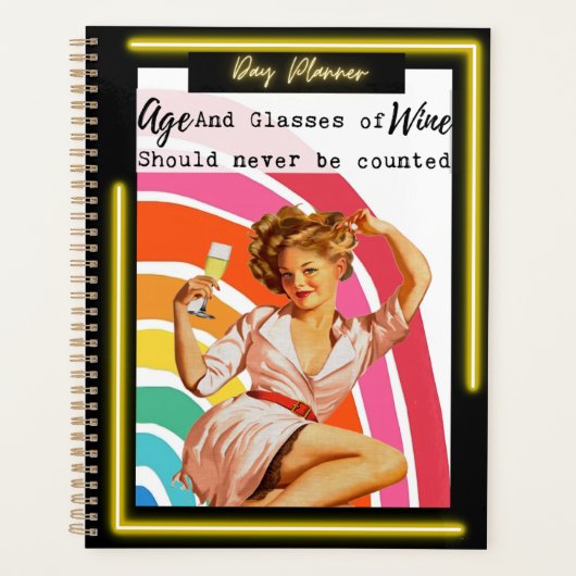 Funny Day Planner/Journal For Women Sassy-Wine (Devant)