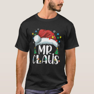 Funny de heer Claus Santa Hat met Kerstmis-Matchin T-shirt